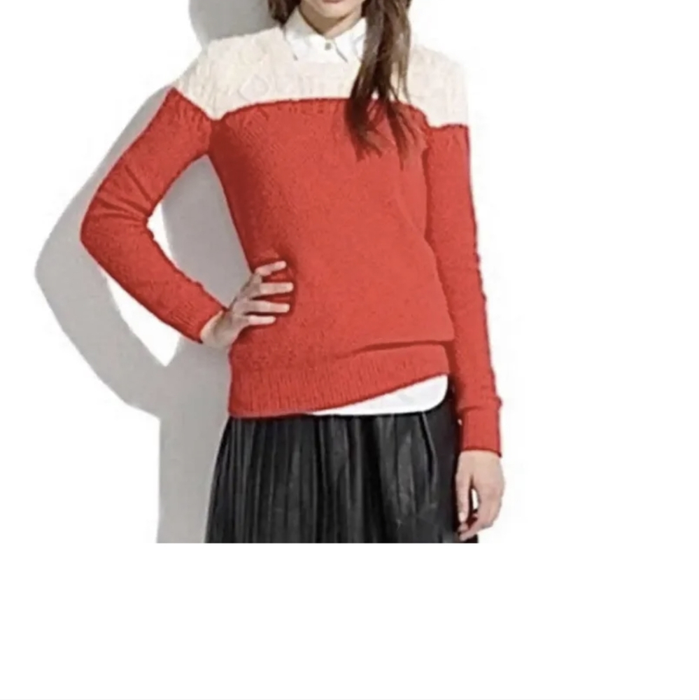 Madewell Colorblock knit women's sweater nwot